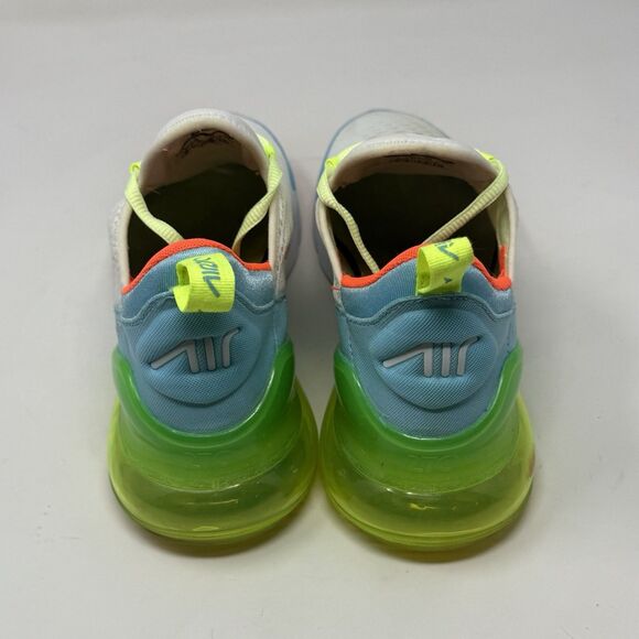 Nike Air Max 270 GS Shoes Sneakers Womens 8.5 Blue Barely Volt CJ9940-400 - Picture 9 of 16